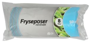 Frysepose 8 l. klar 25 x 50 cm. lldpe