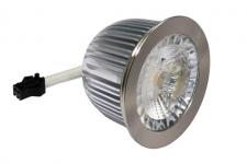 Daxtor LED pære 5w/830 3000K (240 lumen) 12v med stik, børstet, (Med fladt glas)
