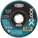 Xlock skæreskive 125x1x22,23/xl a60q-bfp - stål og inox