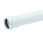 Wavin Wafix pp afløbsrør med muffe 40 x 500 mm hvid