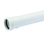 Wavin Wafix pp afløbsrør med muffe 50 x 1000 mm hvid