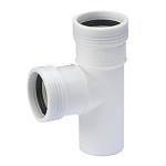 Wavin Wafix grenrør, 88,5°, Ø32 mm, plast, hvid