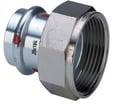 Viega prestabo tilslutningsforskruning 22 mm x 3/4 forzinket stål