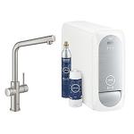 supersteel l-tud kit starter kler med kkkenarmatur home blue grohe