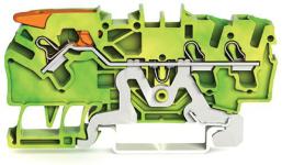 3-leder-jordklemme pal og push-in cage clamp® 2,5 mm2 grøn-gul