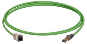 Leviton cp-cord / consolidation point kabel kat6a 10m s/ftp awg23 lszh cca grøn solid