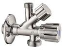 Unite kombistopventil 3/4 x 1/2 x 3/8 med 77 mm roset
