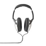 Nedis Over-Ear Kablede Hovedtelefoner | Kabellængde: 2.70 m | Volumenkontrol | Sort / Sølv