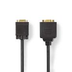 VGA-kabel | VGA Han | 2x VGA Hun | Guldplateret | Maksimal opløsning: 1280x800 | 0.20 m | Runde | ABS | Sort | Plastikpose