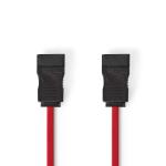 SATA 3Gb / s kabel | SATA 7-Pin Hun | SATA 7-Pin Hun | PVC | 0.50 m | Fladt | PVC | Rød | Plastikpose