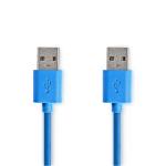 plastikpose bl pvc runde m 00 1 nikkelplateret gbps 5 han usb-a han usb-a 1 gen 2 3 usb usb-kabel