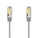 Cat 5e kabel | SF/UTP | RJ45 (8P8C) Hanstik | RJ45 (8P8C) Hanstik | 1.00 m | Runde | PVC | Grå | Plastikpose