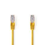 Cat 5e kabel | SF/UTP | RJ45 (8P8C) Hanstik | RJ45 (8P8C) Hanstik | 15.0 m | Runde | PVC | Gul | Plastikpose