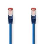 Kat 6 kabel | RJ45 (8P8C) Hanstik | RJ45 (8P8C) Hanstik | S/FTP | 20.0 m | Runde | PVC LSZH | Blå | Plastikpose