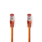 Kat 6 kabel | RJ45 (8P8C) Hanstik | RJ45 (8P8C) Hanstik | S/FTP | 0.20 m | Runde | PVC LSZH | Orange | Plastikpose