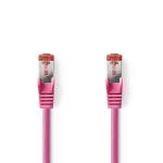 plastikpose pink lszh pvc runde m 50 7 ftp s hanstik 8p8c rj45 hanstik 8p8c rj45 kabel 6 kat