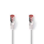 Kat 6 kabel | RJ45 (8P8C) Hanstik | RJ45 (8P8C) Hanstik | S/FTP | 0.25 m | Runde | PVC LSZH | Hvid | Plastikpose