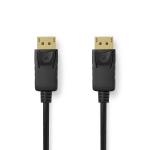 Displayport kabel | DisplayPort Han | DisplayPort Han | 4K@60Hz | Nikkelplateret | 2.00 m | Runde | PVC | Sort | Box