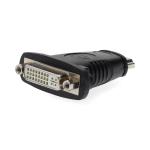 HDMI Adapter | HDMI Stik | DVI-D 24 + 1-Pin hun | Guldplateret | Lige | ABS | Sort | 1 stk. | Box