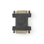 DVI-adapter | DVI-I 24 + 5-pin hun | DVI-I 24 + 5-pin hun | Nikkel | Lige | PVC | Sort | Plastikpose