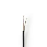 gaveske sort pvc runde m 0 25 eca afskrmet enkelt ohm 50 rg174 kabel coax