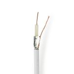 gaveske hvid pvc runde m 0 25 eca afskrmet dobbelt ohm 75 12 coax kabel coax