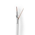 gaveske hvid pvc runde m 0 25 eca afskrmet triple ohm 75 secure lte 4g kabel coax