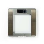 Nedis Personlig skala personvægt | Digital | Sølv | Hærdet Glas | Maksimal vejekapacitet: 180 kg | Kropsanalyse