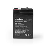 Nedis Genopladeligt blybatteri | Bly-syre | Opladningsbar | 6 V | 4500 mAh | 70 mm | 47 mm | 101 mm