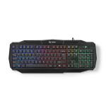 Nedis Wired Gaming Keyboard | USB 2.0 | Membrane Nøgler | LED | US International | US layout | Strømkabellængde: 1.50 m | Gaming