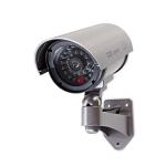 Nedis Attrap Overvågningskamera | Kugle | IP44 | Batteri | For udendørs | Inkl. vægbeslag | Grå