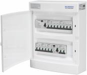 Malmbergs UG12 færdigmonteret gruppetavle IP40 2x HPFI 40A og 16A C + 5x10A C billede