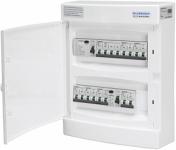 Malmbergs UG12 færdigmonteret gruppetavle IP40 2x HPFI 40A og 16A C + 6x10A C billede