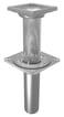Blucher tagafløb til selvfald med perforeret overdel til tagfolie 280 x 280 mm ø110 mm