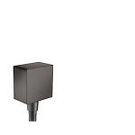krom sort rstet b slangeudtag square fixfit hansgrohe