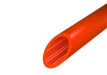 Kabelrør 40mm fiber 3,7mm vægtykk. evoduct groov glat m. lavfriktion orange r1000