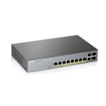Zyxel gs1350-12hp 12 port managed cctv poe switch long range 130w