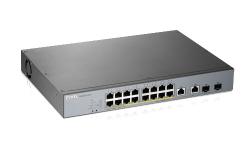 Zyxel gs1350-18hp 18 port managed cctv poe switch long range 250w