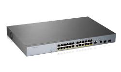 Zyxel gs1350-26hp 26 port managed cctv poe switch long range 375w