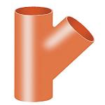 Düker SML Grenrør 45 °. DN150/DN70, rød