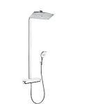 krom hvid ecosmart 360 select showerpipe raindance hansgrohe