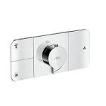 hansgrohe AXOR One termostatarmatur med tre udtag til indbygning.del 45710180 & 96362000 120x270mm. Krom