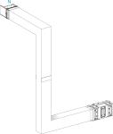 Vinkel 630a 3 ben+brt. på mål ksa630dmbl43f