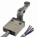 Kompakt lukket grænseafbryder rullearm 5a 250 vac 4a 30vdc 3m vctf olie-resistent kabel d4c-1220