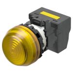M22n indicator plastic halvkugleformet gul gul 220/230/240 vac push-in terminal m22n-bg-tya-ye-p