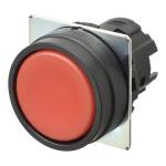 Trykknap a22nz 22 dia. bezel plast flad momentan kasket farve uigennemsigtig rød a22nz-bnm-nra