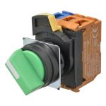 Selectora22ns 22 dia. 2 position ikke-tændte bezel plastmanuel farve grøn 1no1nc a22ns-2bm-nga-g102-nn