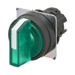 Selectora22nz 22 dia. 3 position oplyste bezel plastautomatisk reset på højre farve grøn a22nz-3br-tga