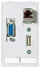 Data insert hun/han + 1xusb-a 1 × rj45 modlink msdd