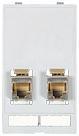Data insert skærmet 2 x rj45 / 45 modlink msdd
